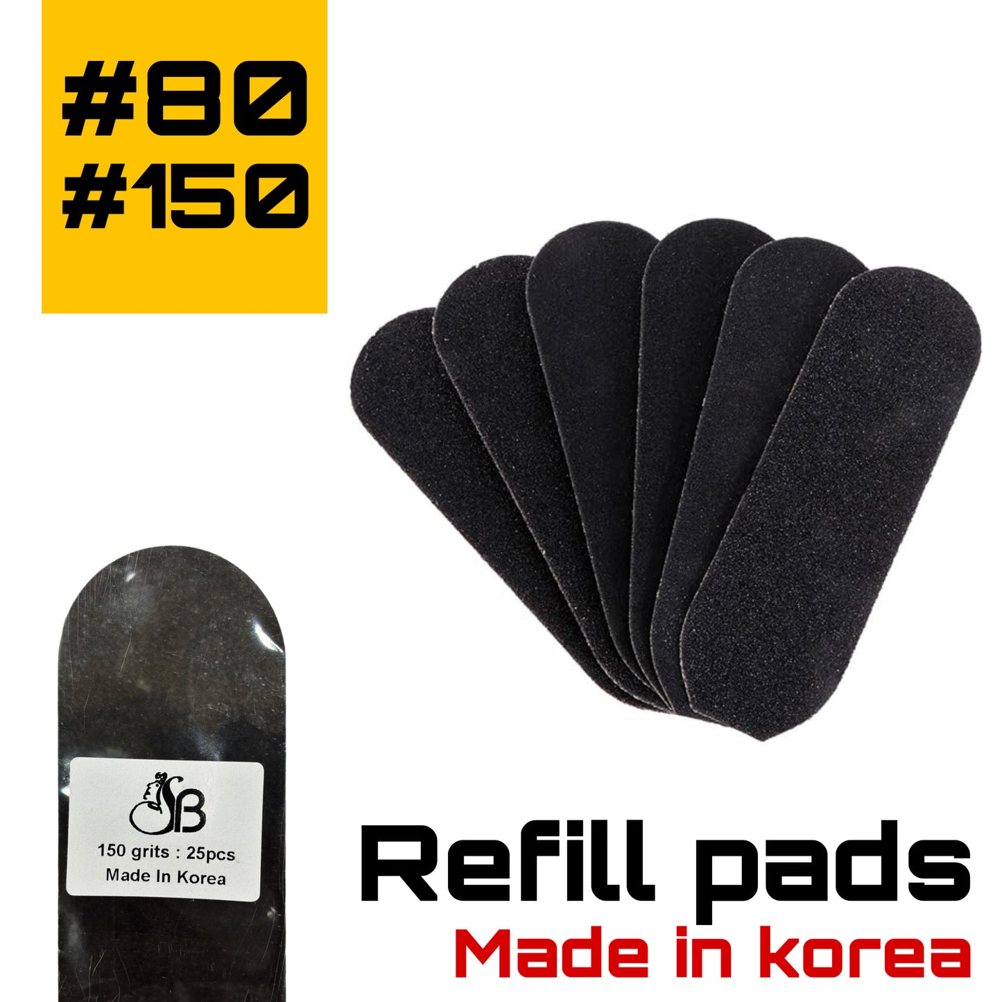 Foot File Refill Stickers